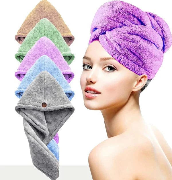 (Free Shipping) Microfiber Hair Absorbent Towel for womens